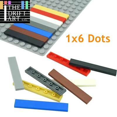 50pcs 1x6 6636 Smooth Flat Tile Building Blocks Bricks Toy DIY - Many colors