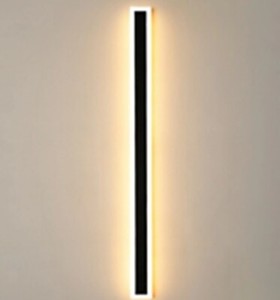 Outdoor Black Metal Bar Shaped Flush Wall Sconce LED HL768367