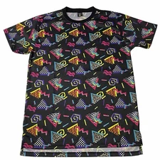 Vintage 80’s 90’s AOP T Shirt Short Sleeve Retro Design Double Sided Adult Large