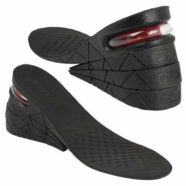 COPPIA DI SOLETTE ALZA TACCHI TACCO PER UOMO NERO ALZATACCO PER SCARPE ALTEZZA