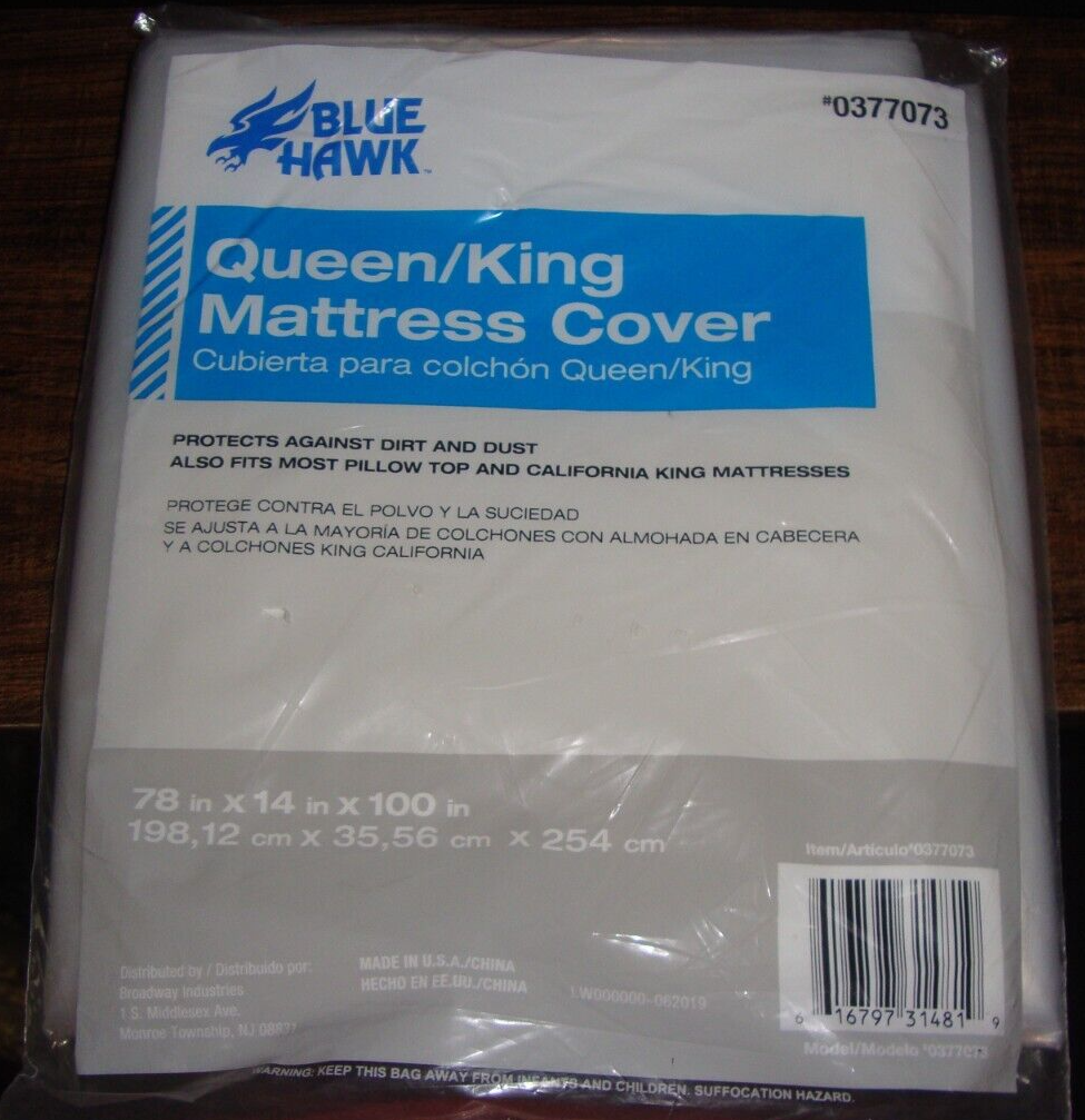 Queen/ king mattress cover plastic eBay