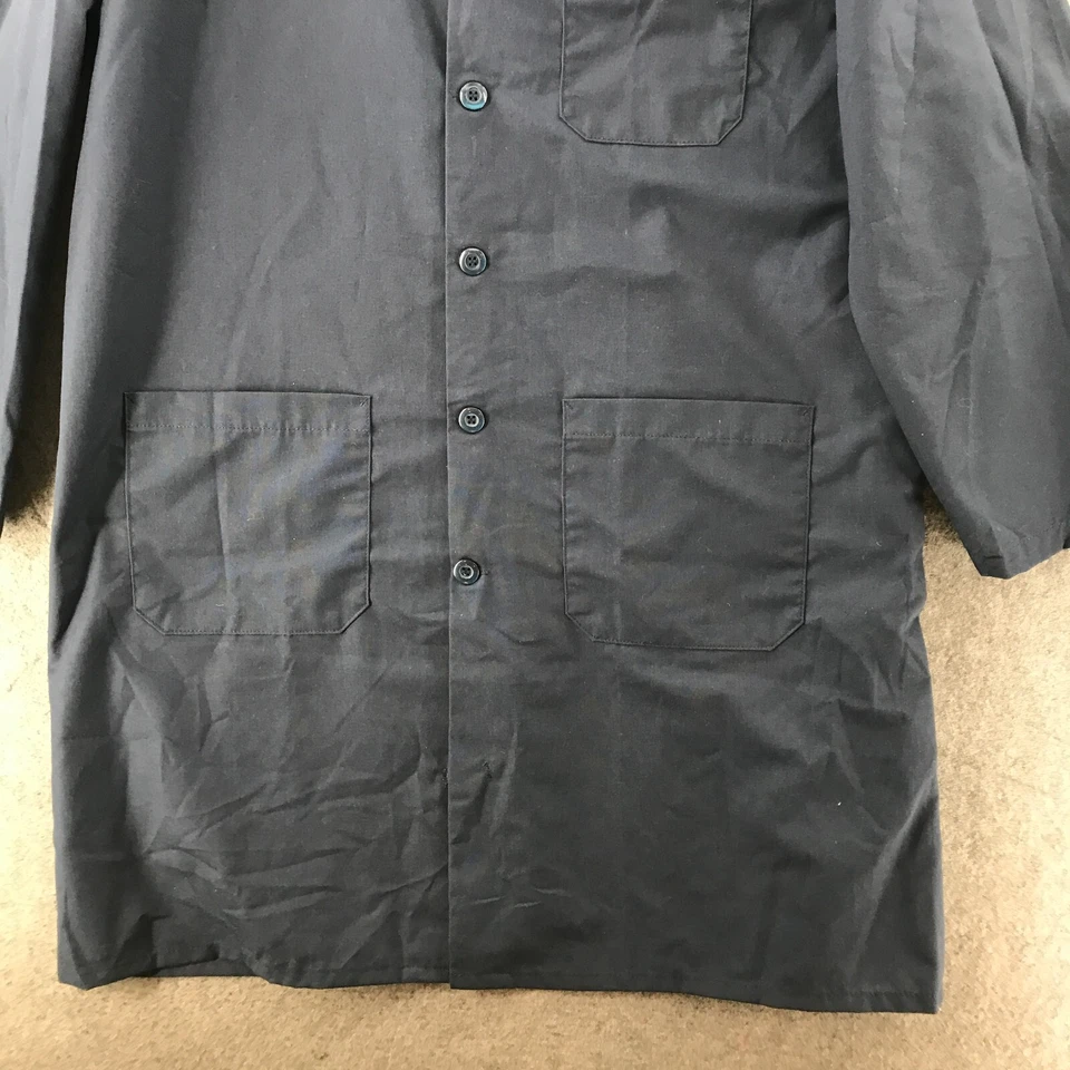 Red Kap Mens Blue Button Front Utility Shirt Jacket Work Casual KP14NV5 Size 48R - Image 4 of 4