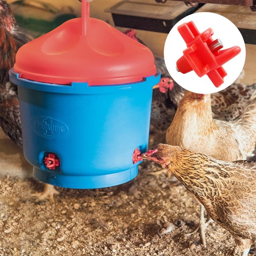 Poultry Waterer Automatic Chicken Nipples Drinker Cup Waterer Water Dispenser - Picture 3 of 12