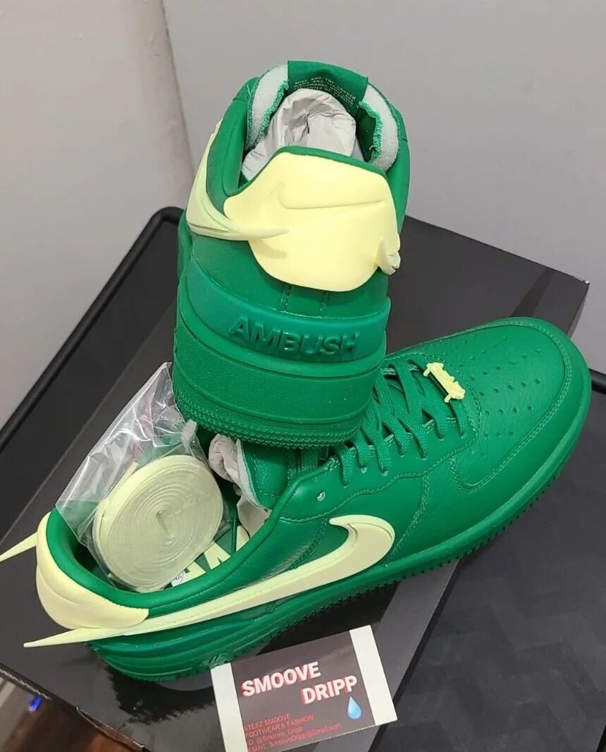 Nike Queues Up Ambush Air Force 1 In Pine Green And Royal Blue