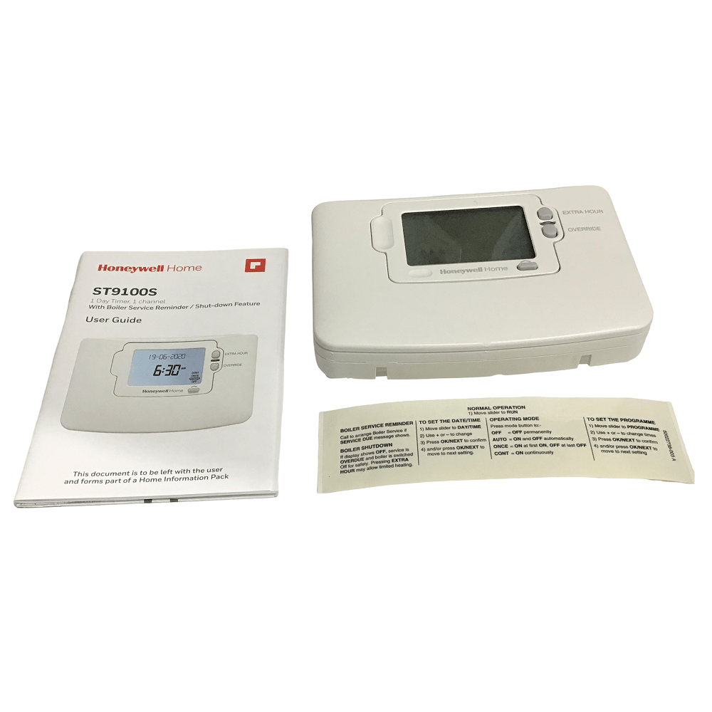 Honeywell ST9100S1007  Programmable Thermostat - White