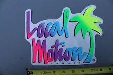 LOCAL MOTION Hawaii Surfboards Neon Sexy T&C OG 80's LM2 Vintage Surfing STICKER