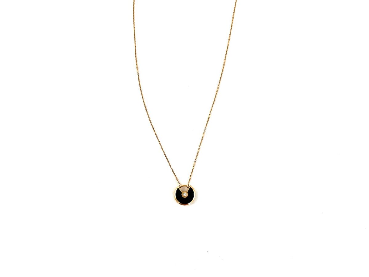 Authentic Cartier Amulette De Cartier XS Onyx Diamond Authentic Cartier Amulette De Cartier XS Onyx Diamond