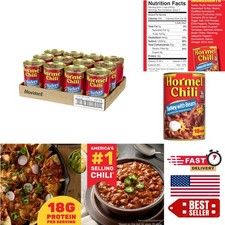 America’s Favorite Turkey Chili with Beans, 15 Ounce, 12 Cans - 98% Fat Free