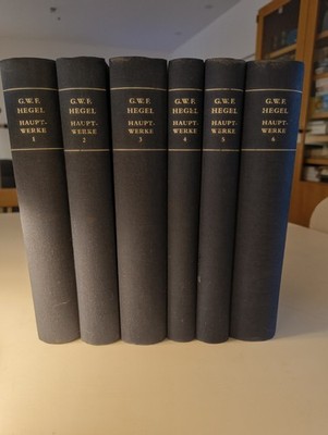 6 x Buch Hegel Hauptwerke 1999