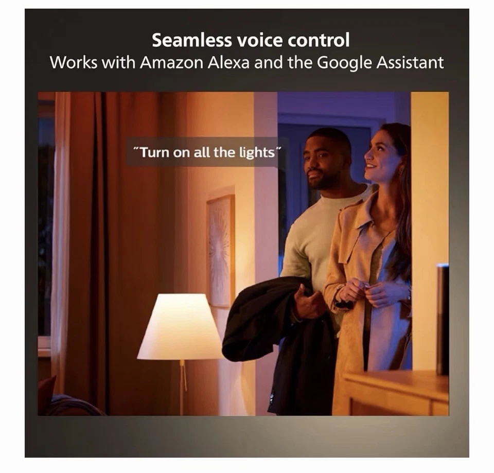 Philips Hue White and Color LED Smart Button Starter Kit + 3 75W A19 Smart Bulbs - Image 3 of 4