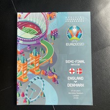 England vs Denmark Programme Euro 2020 Football Championship, new semi final new