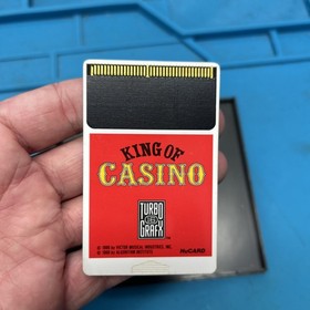 KING OF CASINO - TurboGrafx 16 Game / Case Included Tested Working Authentic