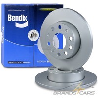 2X Bendix Bremsscheibe Ø256 Hinten FÜR Audi A3 Seat Skoda Octavia 2 VW Golf 5 6
