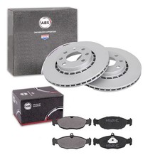 ABS BREMSSCHEIBEN + BELÄGE VORNE passend für OPEL ASTRA F CORSA B VECTRA A