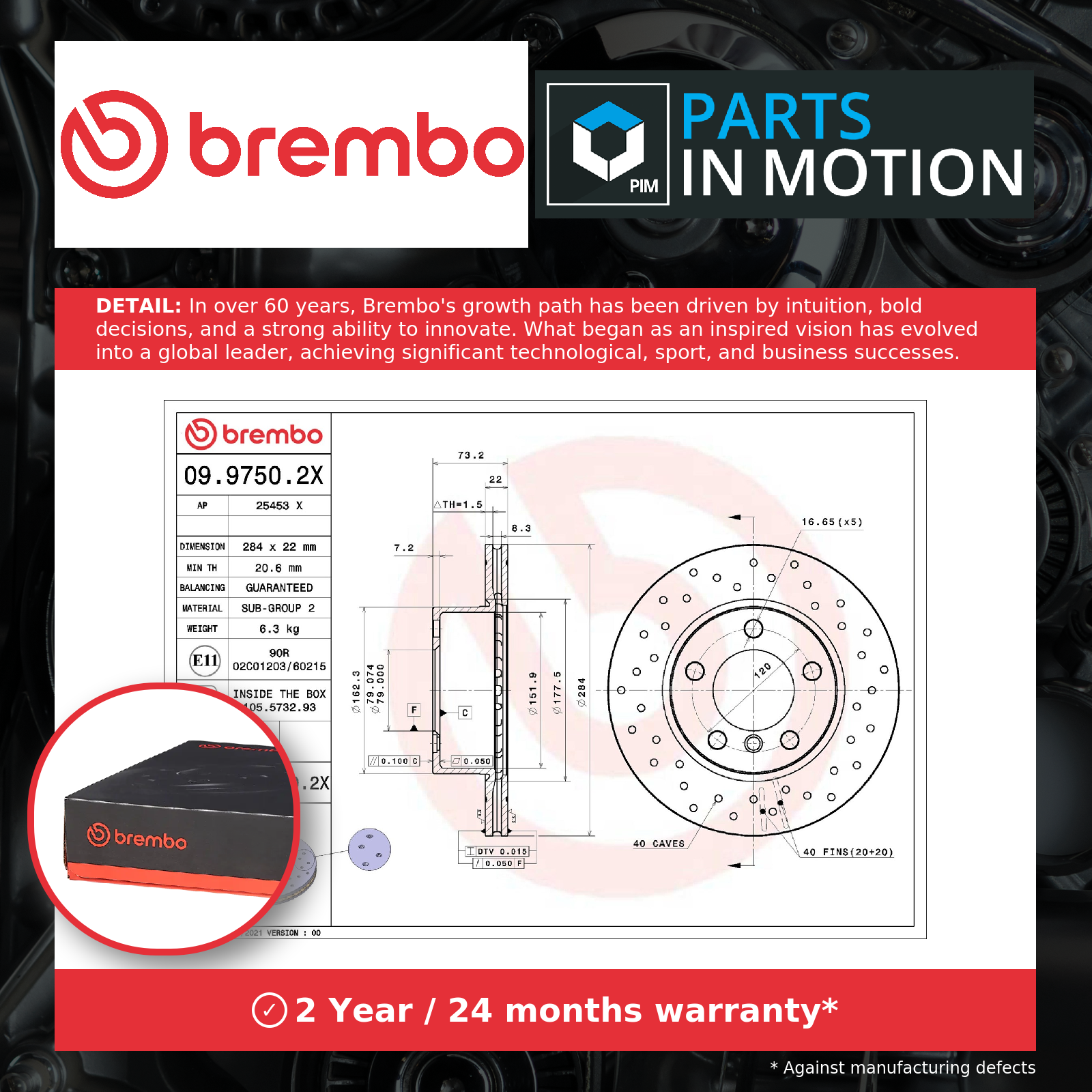 2x Brake Discs Pair Vented fits BMW 114 F20, F21 1.6 Front 12 to 15 N13B16A Set - Image 9