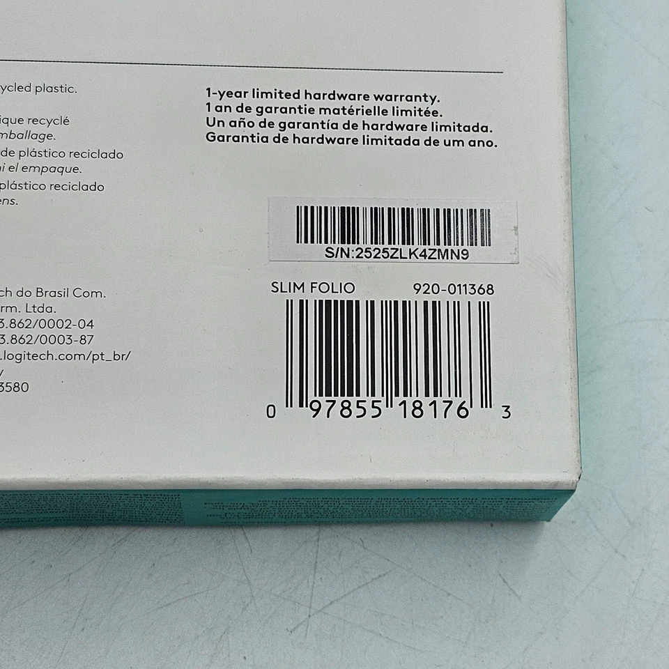 New Logitech Slim Folio 10th Generation A16 Case with Integrated Keyboard - Image 3 of 3