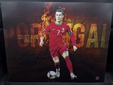 Cristiano Ronaldo Signed 11x14 Photo with COA Portugal   