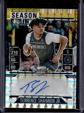 2024-25 Mosaic Terrence Shannon Jr. Contenders Optic Rookie RC Gold Auto #/10