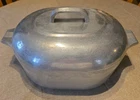 Vtg Wagner Ware "0" Sidney Magnalite 4265-P 8qt Roaster Dutch Oven Lid & Trivet