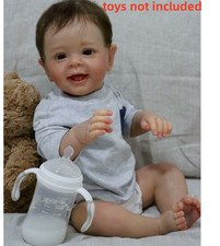 21'' Soft Reborn Doll Baby Newborn Gift Vinyl Silicone Toddler Boy Realistic Toy