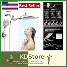 Luxury 10-Inch Rainfall & Multi-Mode Shower Head Set