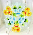 Large Handmade Vintage Sydenstricker Art Glass Plate  - 14 1/2" diameter — photo 3