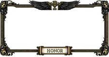 Honor Eagle Metal Frame Zebra License Plate Frame 6.3x12.2in Aluminum Car Truck Honor Eagle Metal Frame Zebra License Plate Frame 6.3x12.2in Aluminum Car Truck