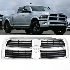 Sale Fits To 2013-2018 Dodge Ram 2500 3500 4500 5500 Black Chrome Front Grille