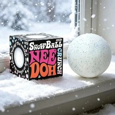 NeeDoh Sneeuwbal – Stressverlichtend, zacht en knapperig sensorisch friemelspeeltje