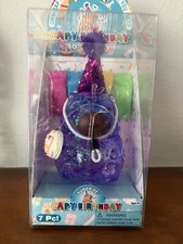 Squishy Capybara with Glitter Plus 4 Surprises And Cake CapyBirthday    RARE