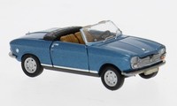 Brekina 29182 - 1/87 Peugeot 204 Cabriolet, Blau, 1967 - Neu