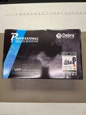 D Debra Audio AU400 Pro UHF 4 Channel Wireless Microphone System with Cordless H