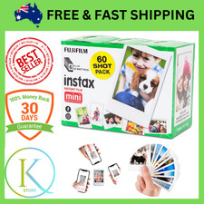 Fujifilm INSTAX Film Mini - 60 Shot Pack - Instant Film Sheets/White Border, AU