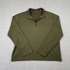 Polo Ralph Lauren Men's XL  Green Performance Quarter 1/4 Zip Fleece Pullover