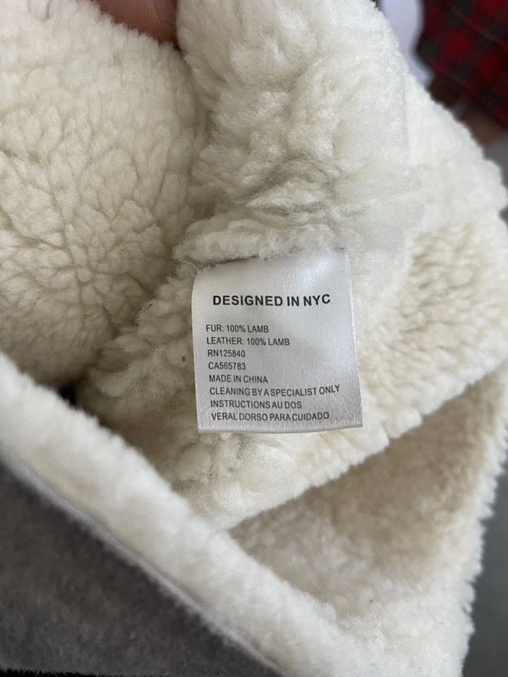 Chaleco largo de invierno Intermix 100 % piel de cordero Foto 4 de 4