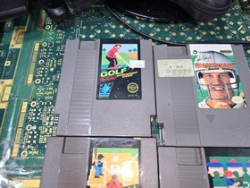 NES Golf & 5 Exact Type Other Games-Intact-Stickers-Marks-Untested-READ ALL