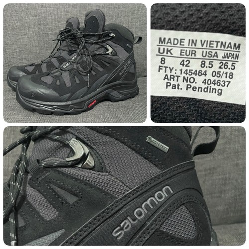 Mens Salomon Quest Prime GTX Gore-Tex Boot Shoes Hiking EU 42 / US 8.5 Mint!