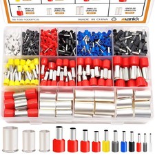 Wire Ferrules Terminals Kit 1000 Pcs 14 Sizes