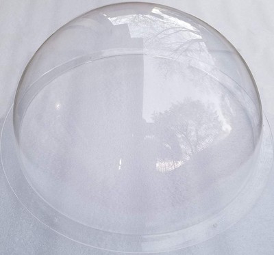 Acrylic Dome/Plastic Hemisphere - Clear - 13'' Diameter, 3/4'' Flange with Pre-...