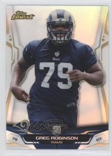 2014 Topps Finest Refractor Greg Robinson #107 3a3
