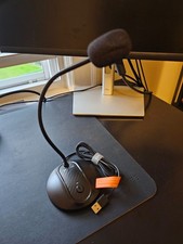 Jounivo JV-601 USB Gooseneck Desktop Microphone, Mute Button, Black