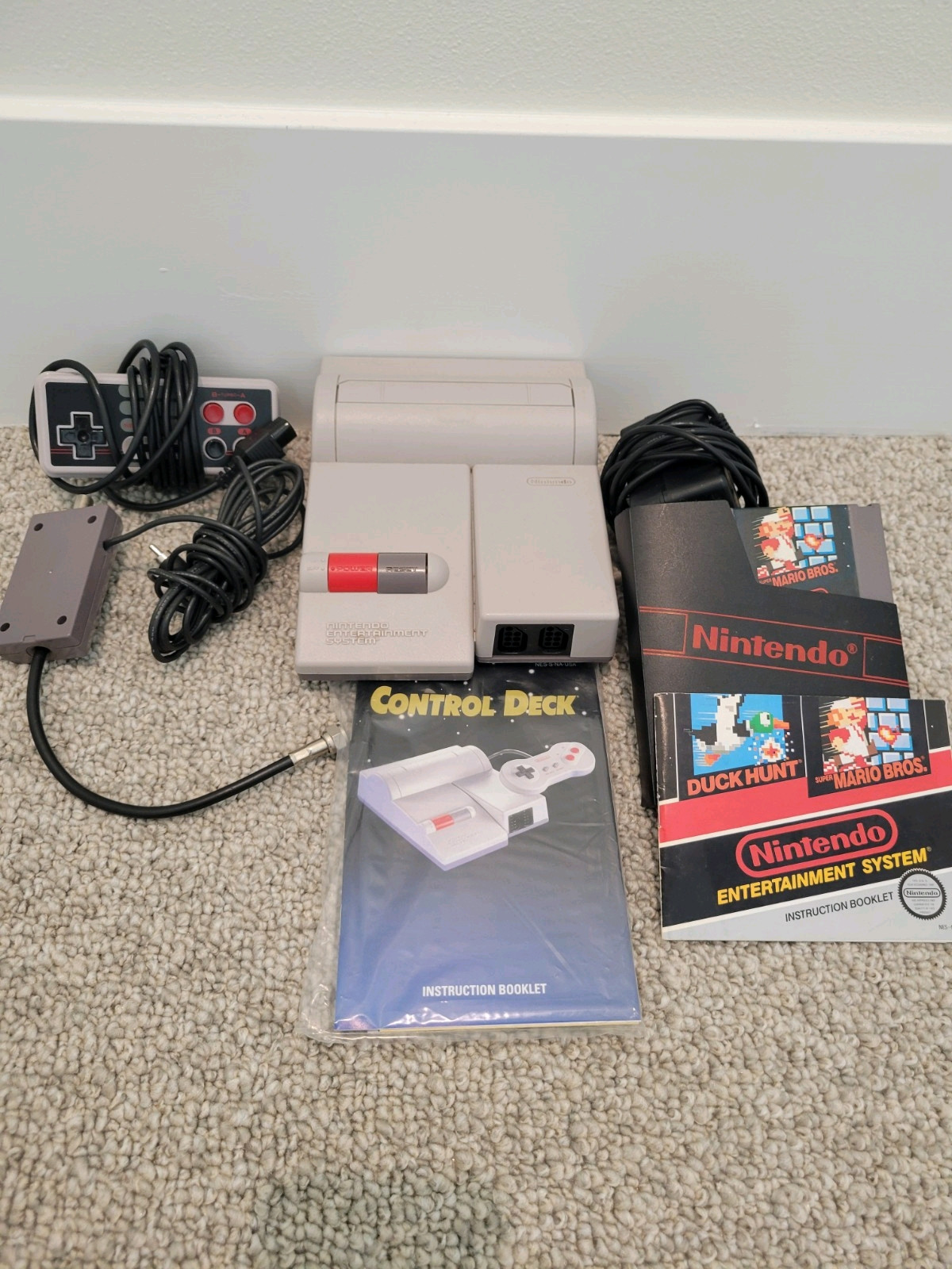 Nes Nintendo Top Loader Console With Super Mario