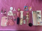 Vintage 1959 Ponytail Barbie Doll #850 - Blonde Box w/Clothes & Accessories