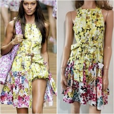 🆓US🛃 RUNWAY SS2011 D&G Dolce&Gabbana floral printed cotton dress IT 40