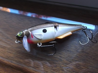 Custom Painted Strike King Wake Shad Wake Bait 1 Footer Tennessee Shad Rattle