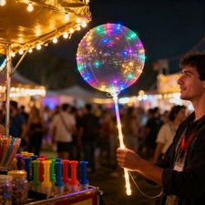   Bobo LED Balloons   Light Up Transparent Bubble Balloons  Sticks  