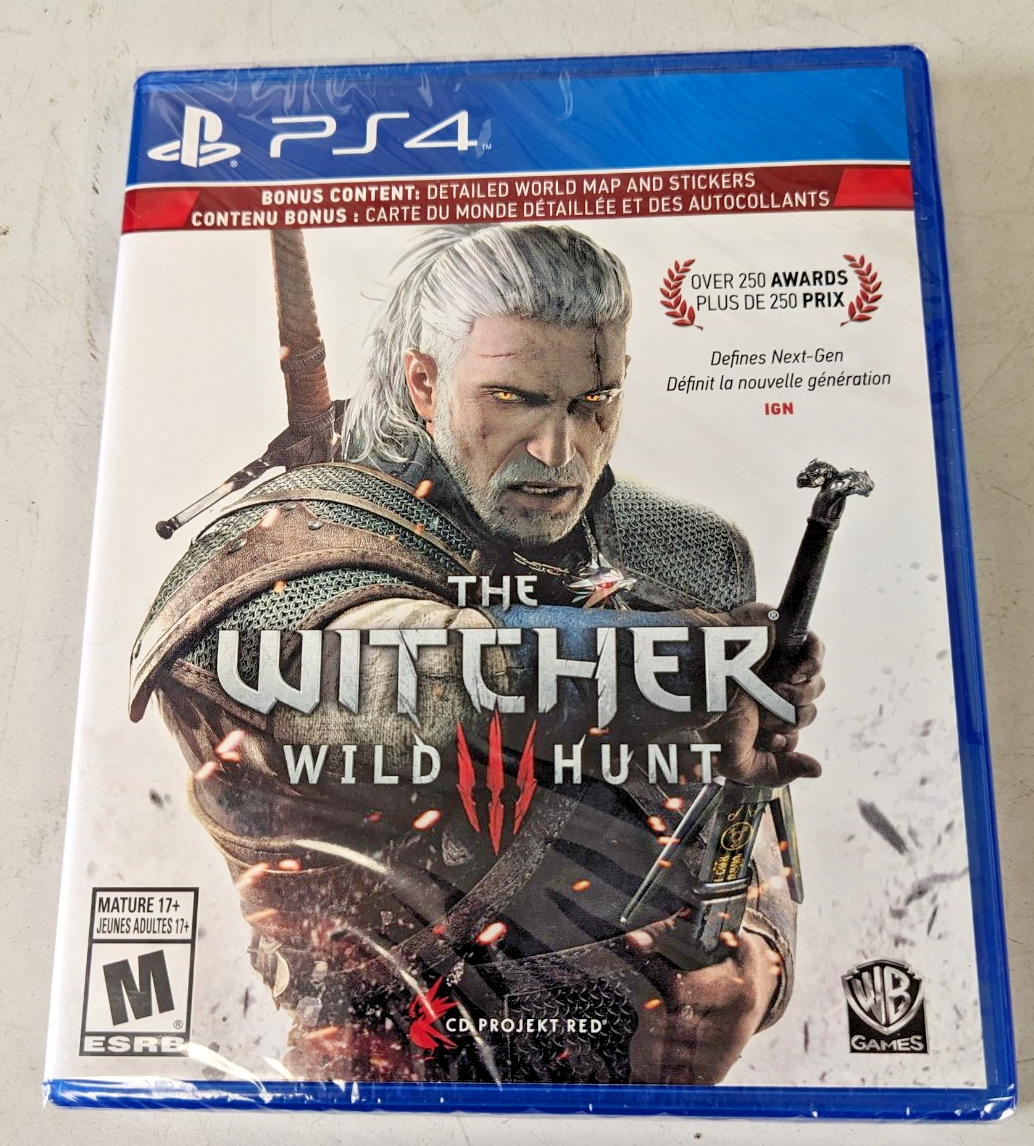 ps4 pro(FF15内蔵)、ウィッチャー3 The Witcher 3 Wild Hunt PlayStation 4 w/Bonus Content - NEW SEALED