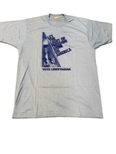 Vintage Libertarian Party T-Shirt Made In USA - Brand New Never Worn XL