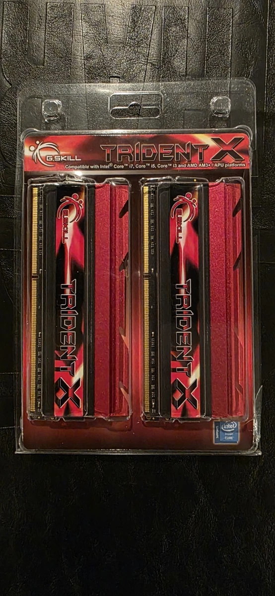 Mémoire RAM G.Skill RipjawsX 8GB (2x4GB) DDR3 2133MHz - Kit 2 Modules Rouge - Occasion Testée