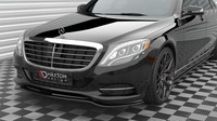 Maxton Design Frontlippe V.1 Passend FüR Mercedes S W222 Schwarz Hochglanz